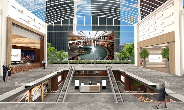 Marina Bay Sands' fully customisable experiential Virtual Meeting Place; Photo credit: Marina Bay Sands